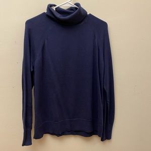 Caslon Nordstrom sweater turtleneck indigo blue size M